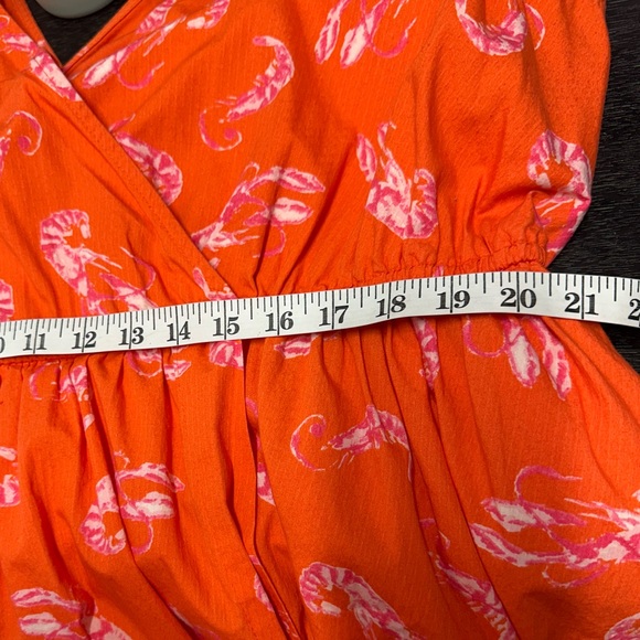 Anthropologie Maeve Plus Size Mainely Lobster Wrap Mini Dress Sz 2X - Picture 14 of 16